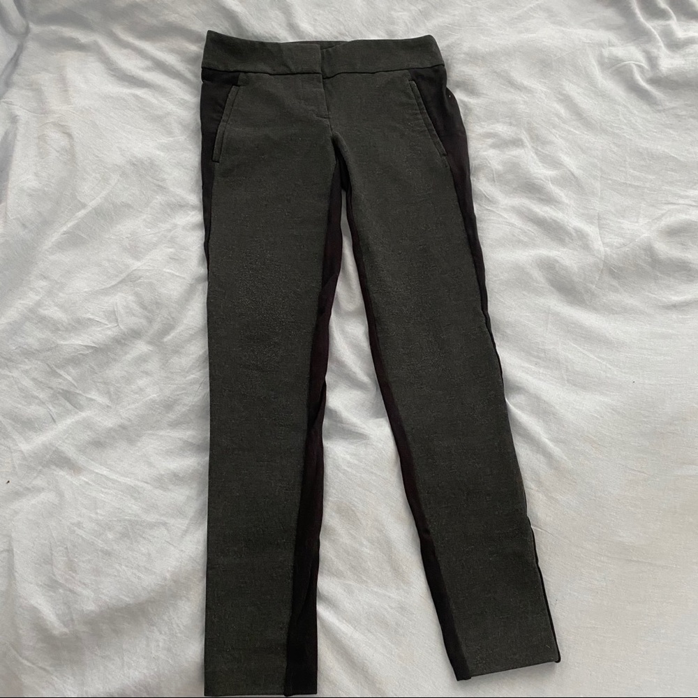 Two-tone (black&gray) business casual slacks/pants